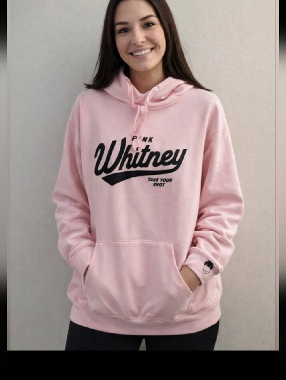 Pink Whitney NWOT TakeUrShot Powder Pink Hoodie. Women XL. Rare - Picture 7 of 7